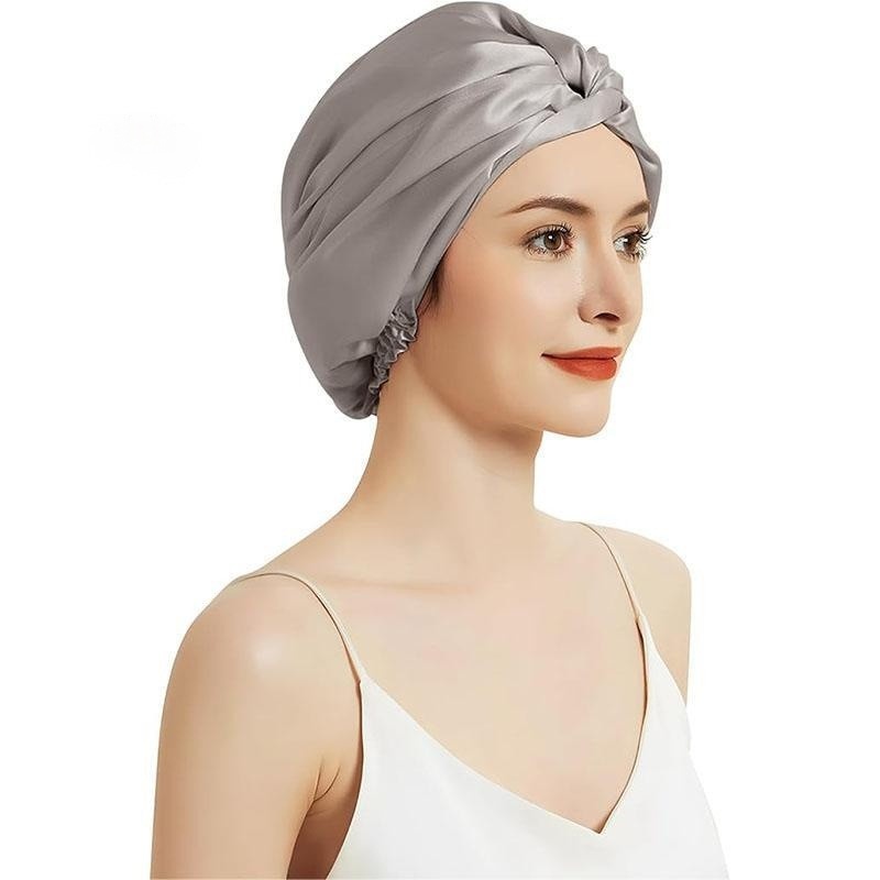 Womens Satin Sleep Turban Soft Twist Knot Head Wrap